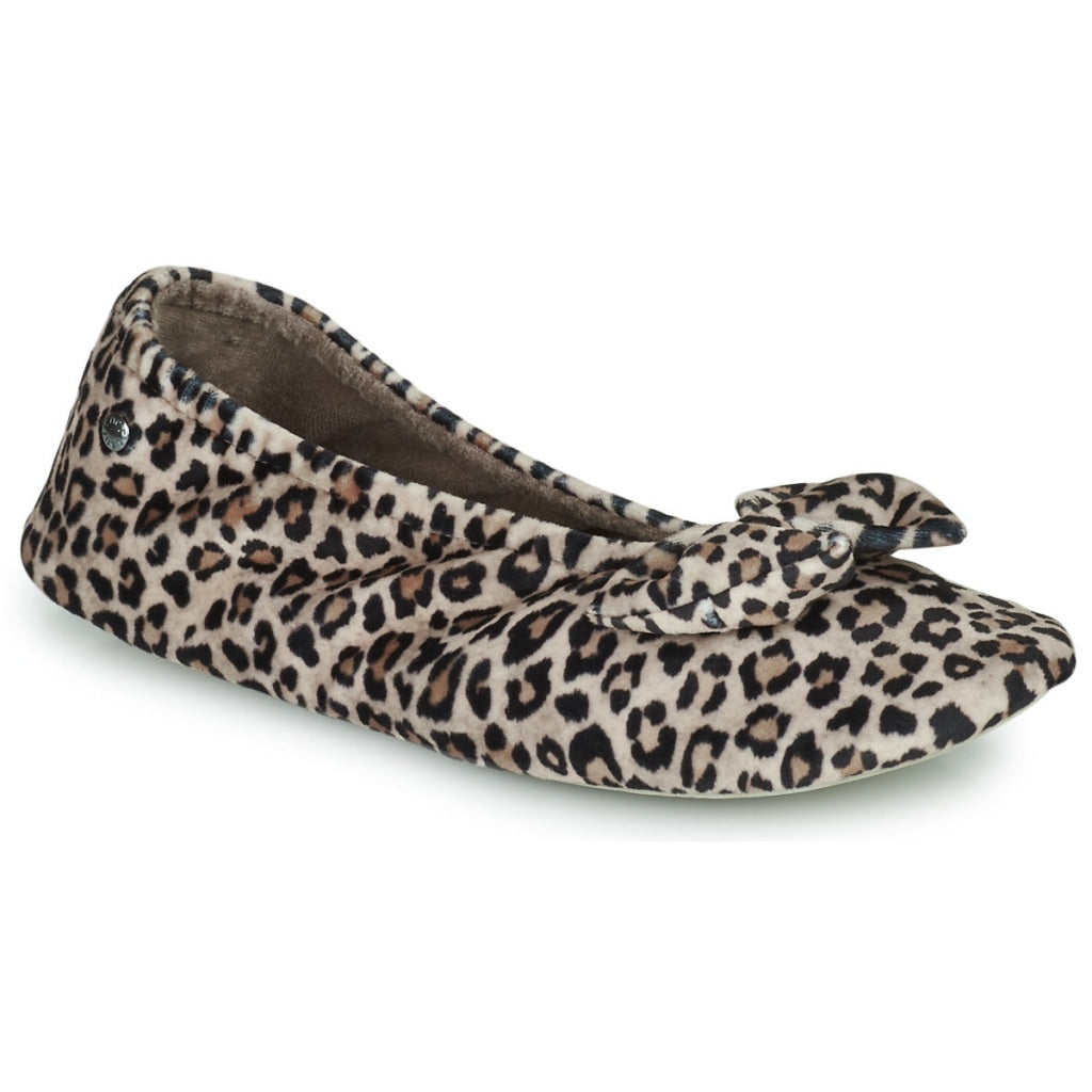 Isotoner Ballerine Da Donna In Cotone Biologico Con Motivo Leopardato – Morbide, Con Fiocco, Suola In Pelle, Lavabili 30°C - 4