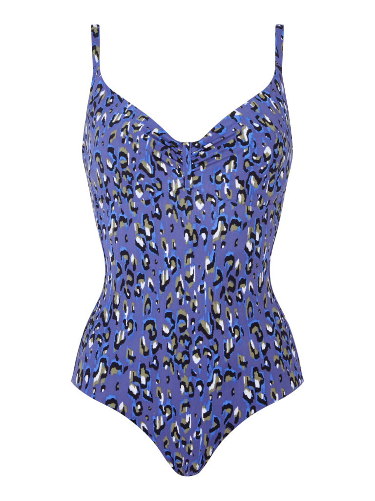 Chantelle Beachwear Eos Badpak Met Beugell C11T70 0J3 Blue Leopard