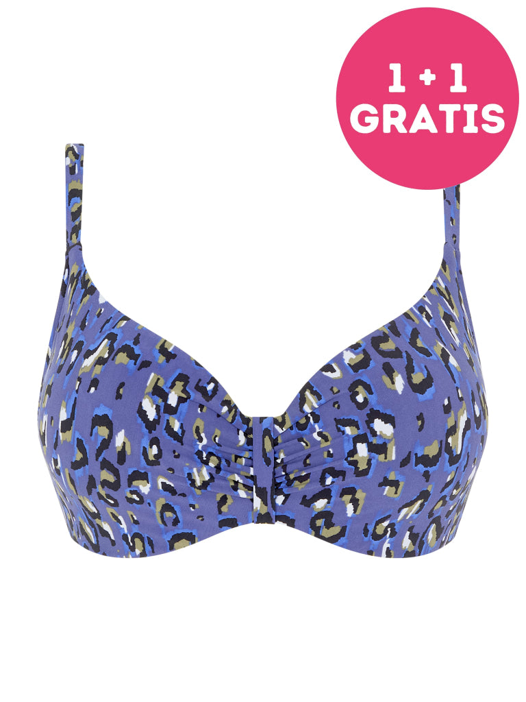 Chantelle Beachwear Eos Beugel C11T10 0J3 Blue Leopard