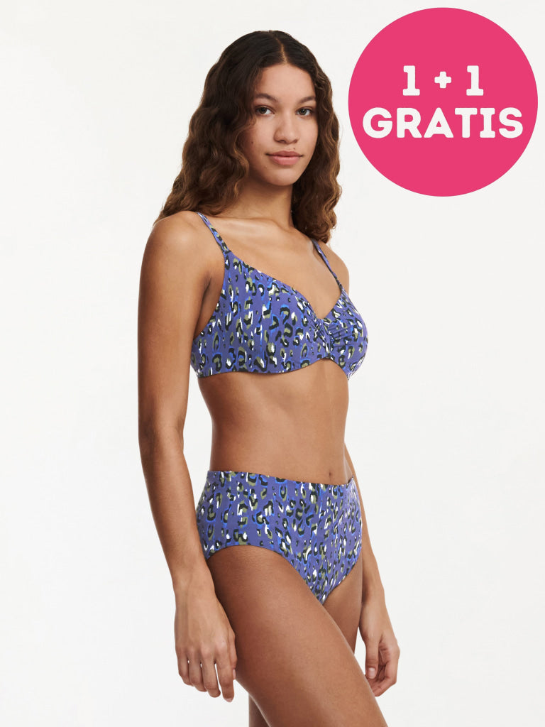 Chantelle Beachwear Eos Beugel C11T10 0J3 Blue Leopard