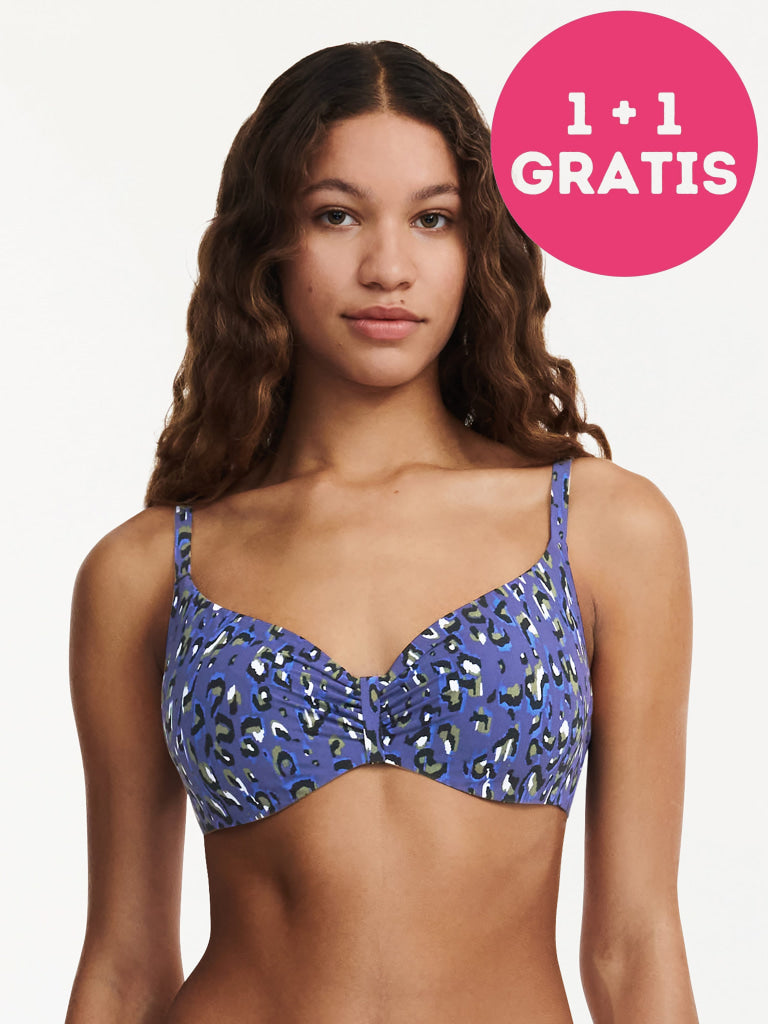 Chantelle Beachwear Eos Beugel C11T10 0J3 Blue Leopard 75 / D