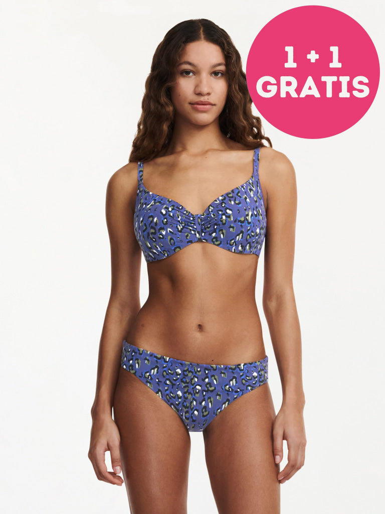 Chantelle Beachwear Eos Beugel C11T10 0J3 Blue Leopard
