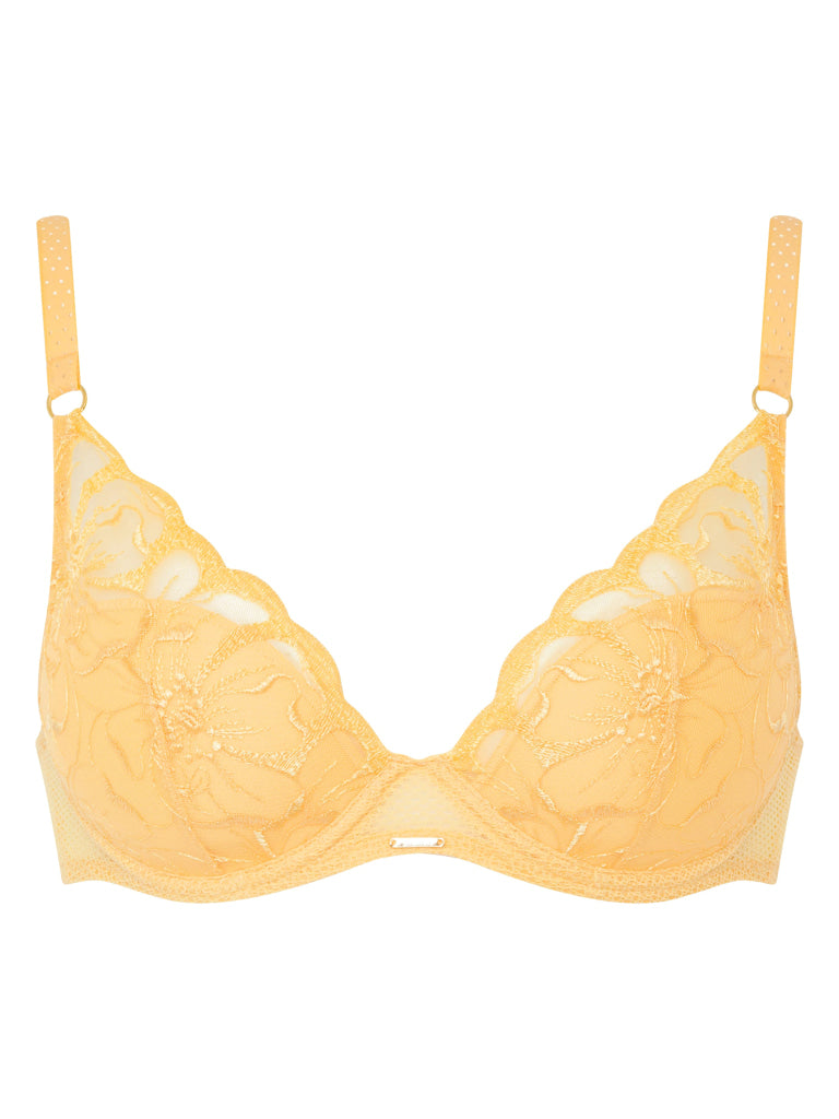 Chantelle Fleurs T-Shirt Beha C12M20 054 Zonnig Geel