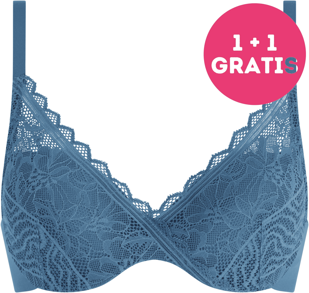Chantelle FLORAL TOUCH T-SHIRT BEHA C94260 00C JEANS BLUE