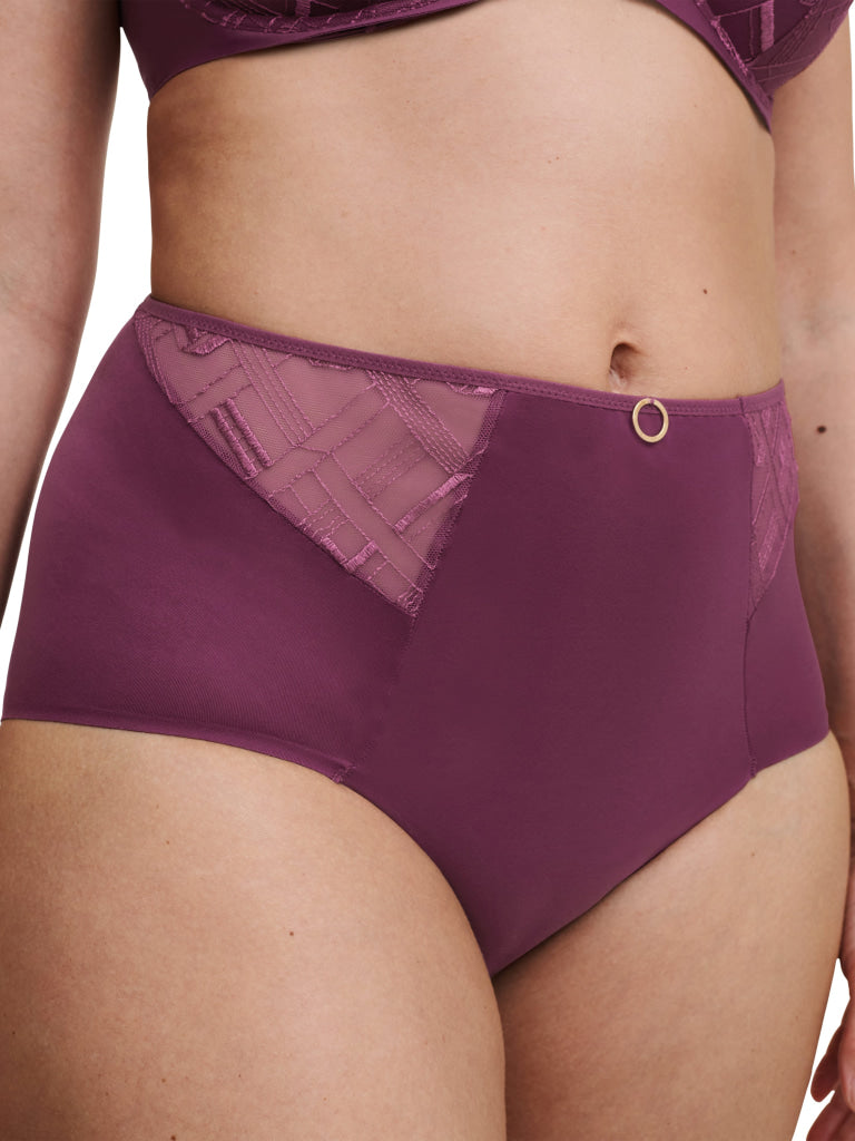 Chantelle Graphic Support Taille Slip C21S80 01Y Tannin 36