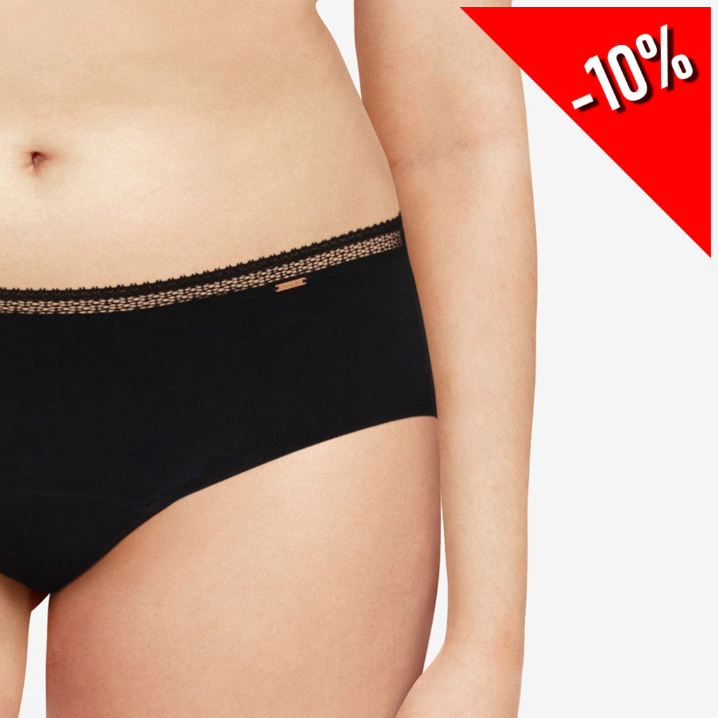 Chantelle Menstruatieslip Short C16L40 011 Zwart 40