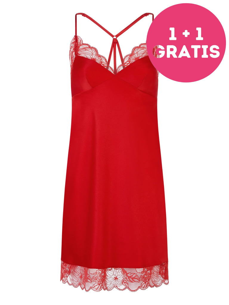 Chantelle Midnight Flowers Nachtkleed C12Nd0 05W Scarlet
