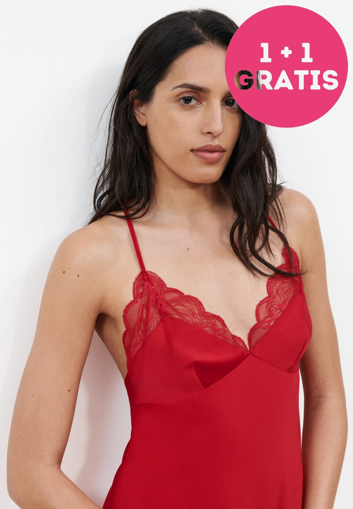 Chantelle Midnight Flowers Nachtkleed C12Nd0 05W Scarlet