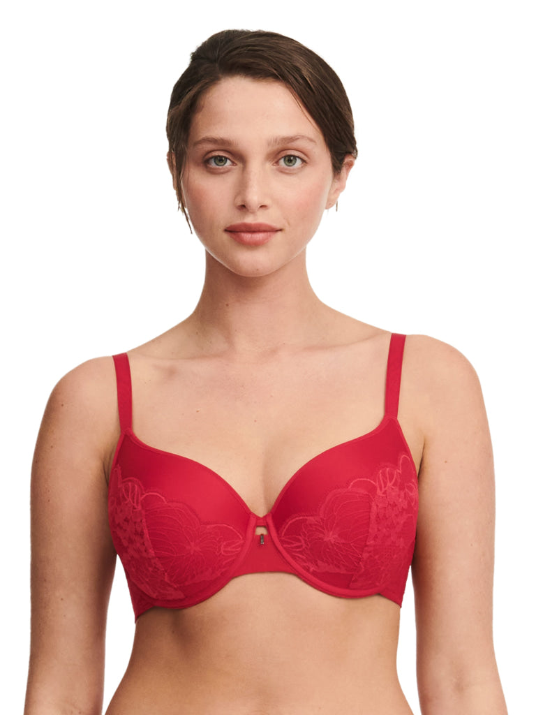 Chantelle Midnight Flowers T-Shirt Beha C12N60 05W Scarlet 70 / B