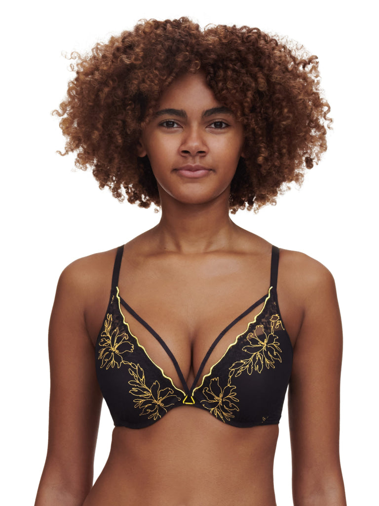 Chantelle SPICE Push up C22BNR 0IU BLACK/YELLOW 70 / A