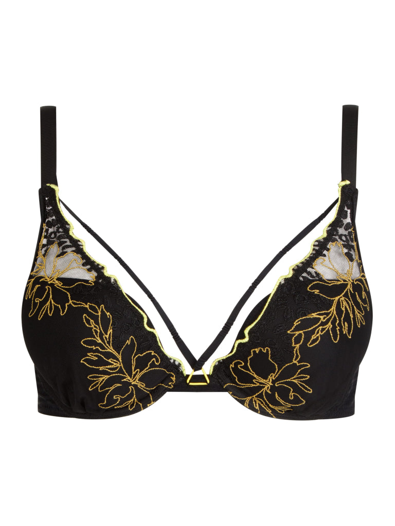 Chantelle SPICE Push up C22BNR 0IU BLACK/YELLOW
