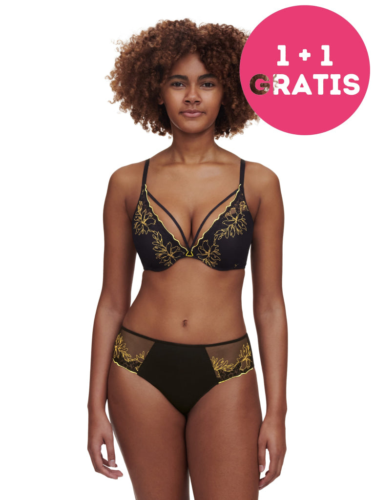 Chantelle SPICE Push up C22BNR 0IU BLACK/YELLOW
