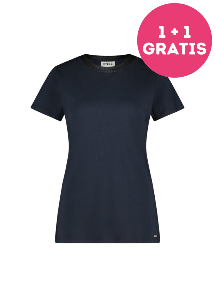 Cyell Essentials Pyjamashirt Korte Mouw 330101 509 Ink 36