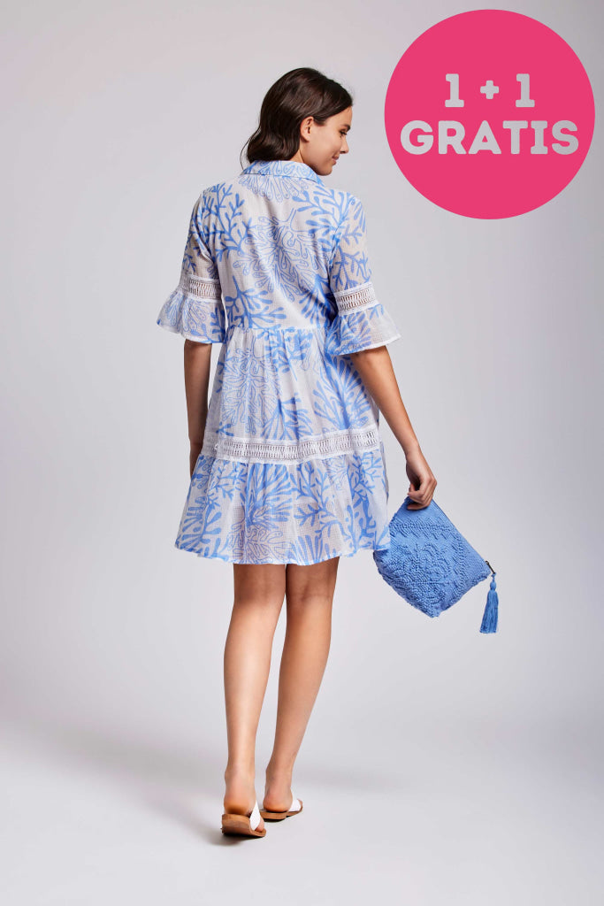 Iconique Coral Beach Sandra Shirt Dress Ic24-057 Mltb