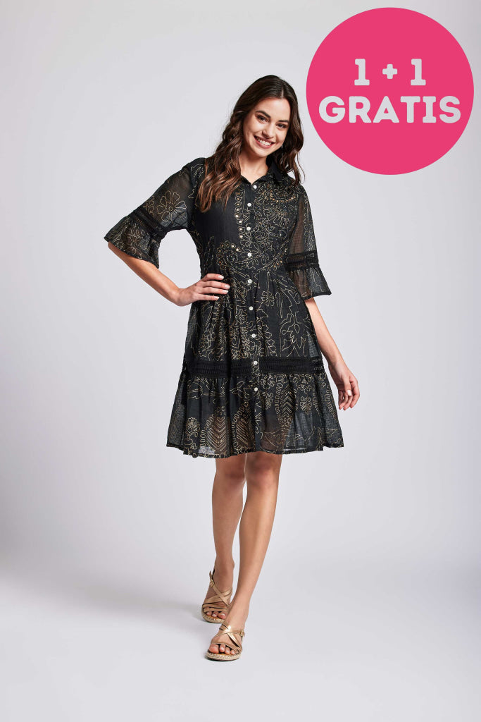 Iconique Kuwait Morgan Dress Knoopjes Db24-099 Mlt