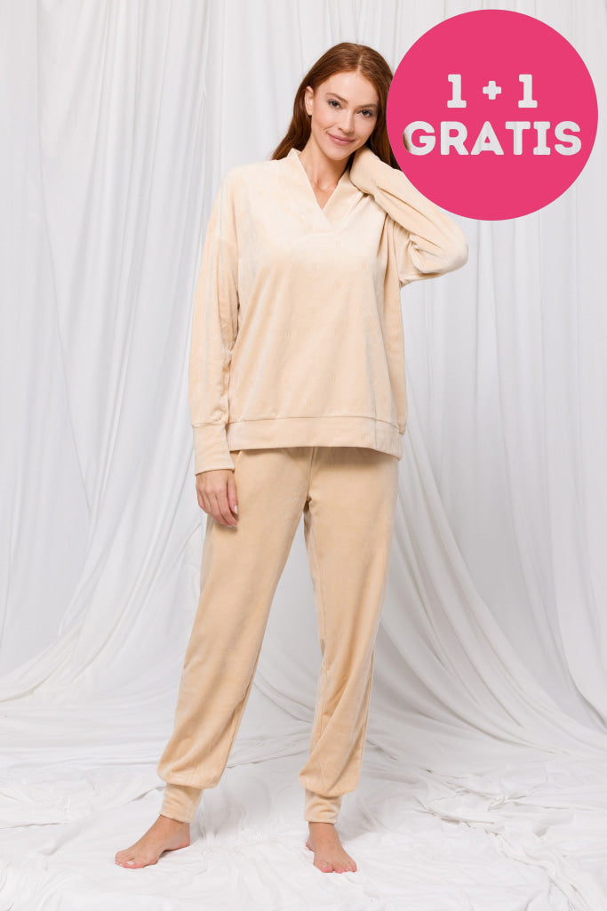 Lords & Lilies Huispak V Hals 232-52-Tpf-V 988 Beige