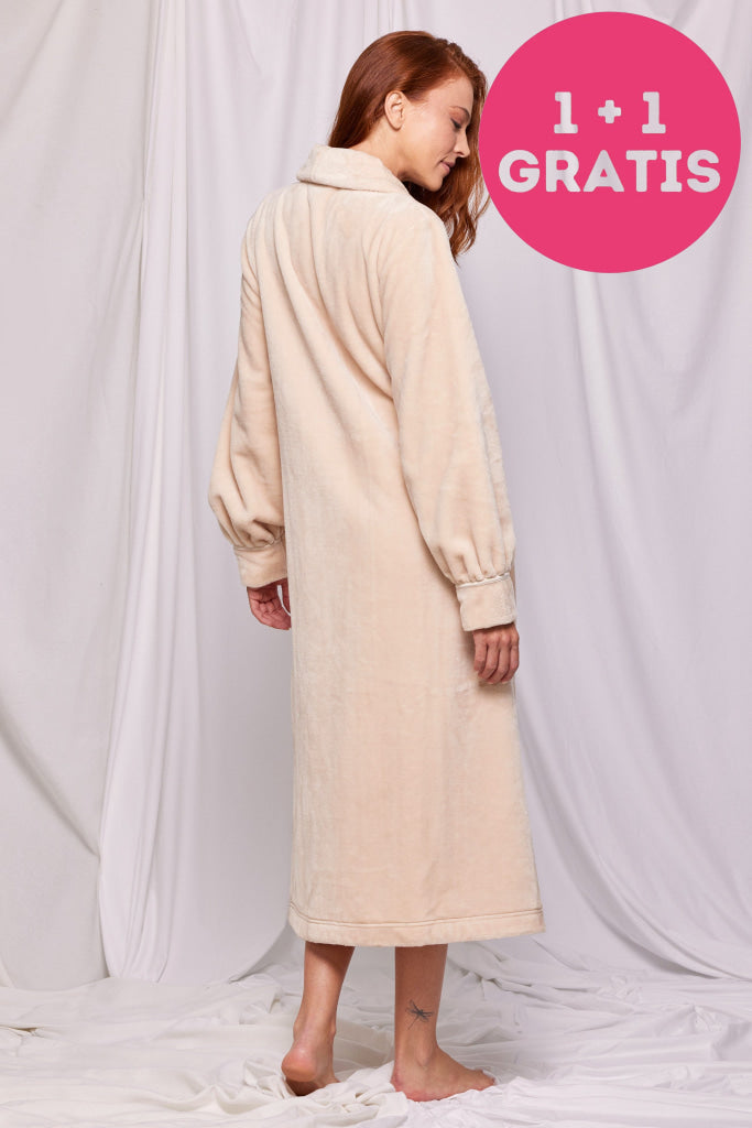 Lords & Lilies Kamerjas Fluweel Met 1 Knoop 232-52-Tnk-C 235 Beige
