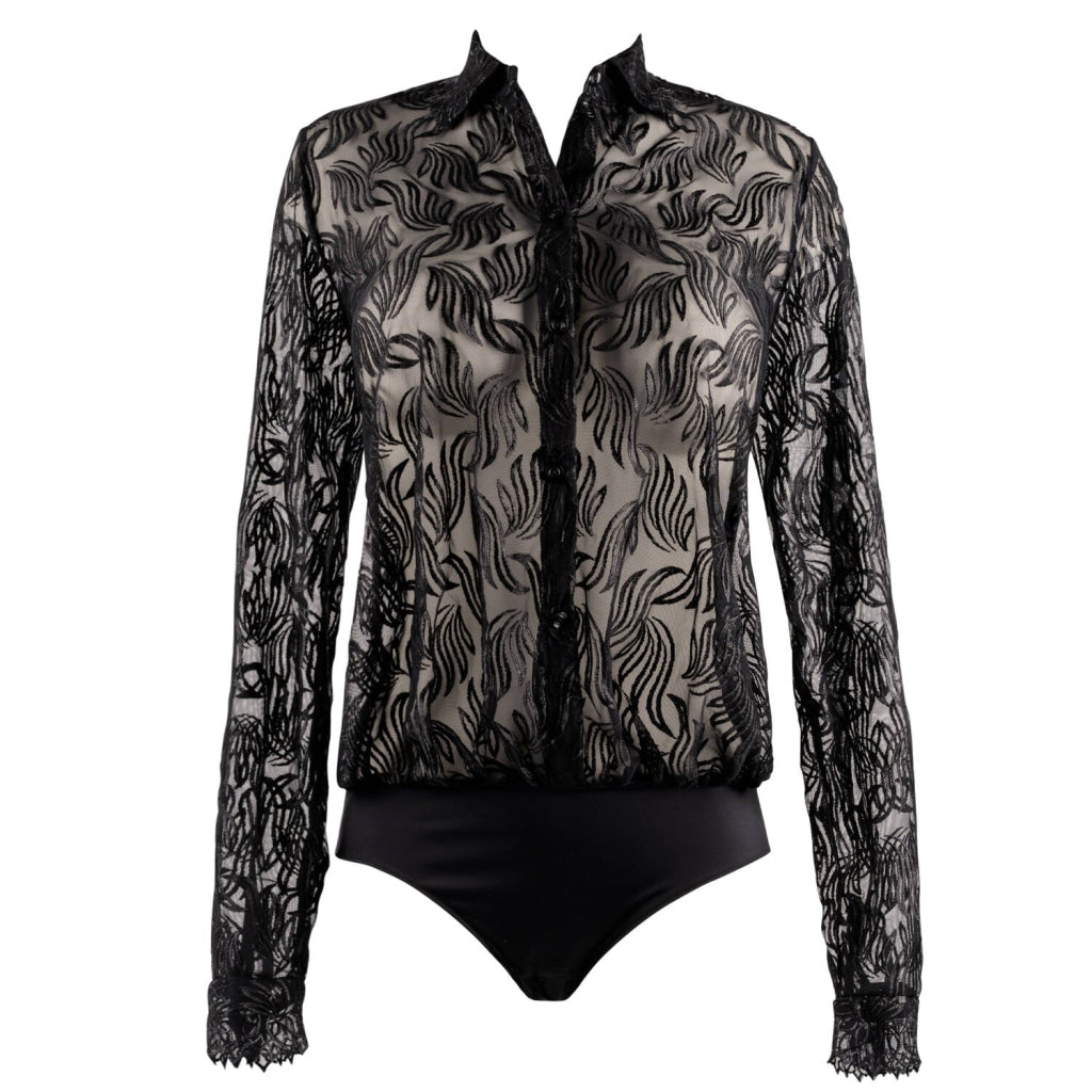 Louisa Bracq SWAN blouse body 52991 NR0 noir 38