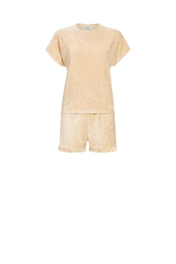 Ringella Pjama Badstof Korte Mouw En Short 4263310 120 Sand 36