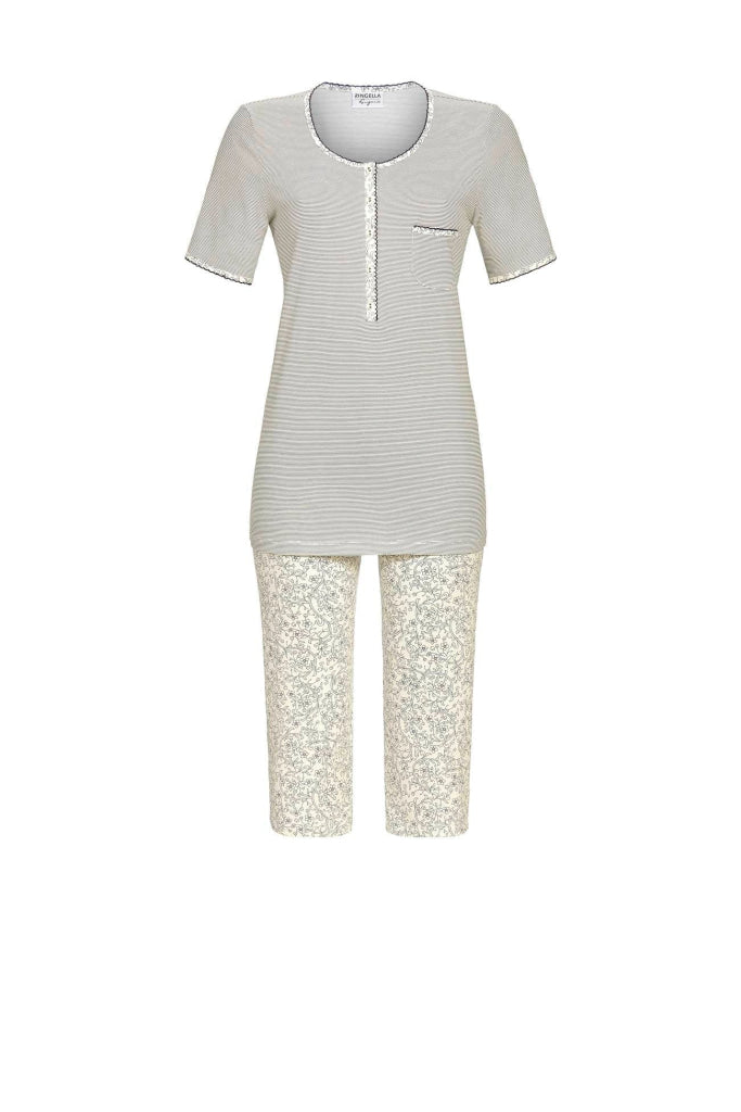 Ringella Pyjama 3/4 Knoop Korte Mouw 4261208 286 Night 36