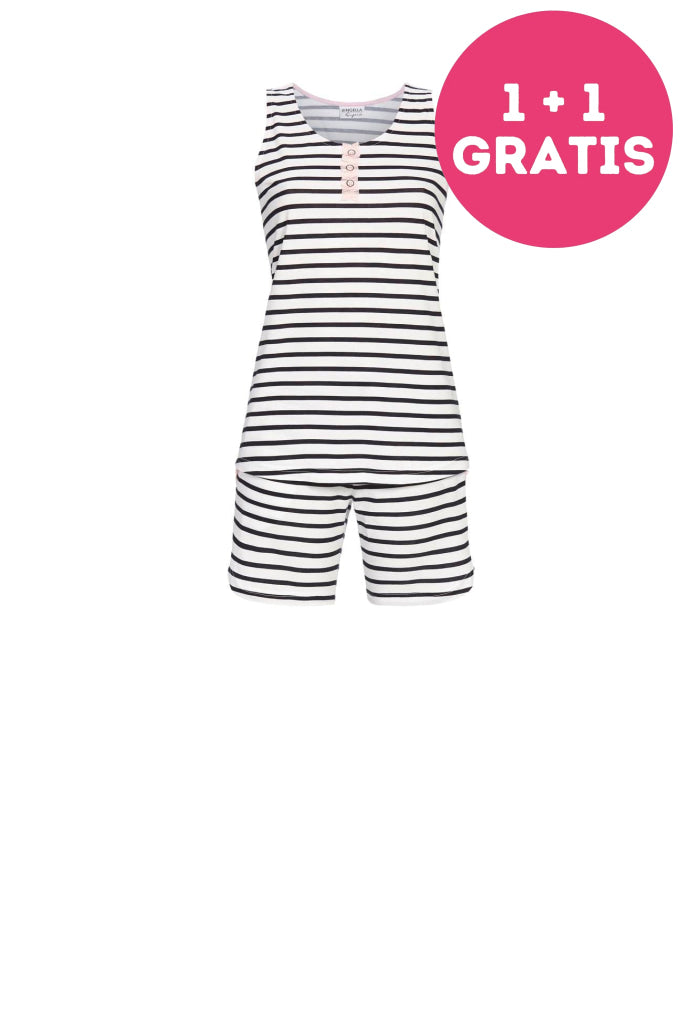 Ringella Pyjama Korte Broek Bloes Zonder Mouw 4261311 240 Dark Navy 36