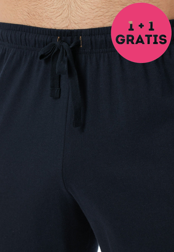 Schiesser Pyjama lang 181928 804 nachtblauw