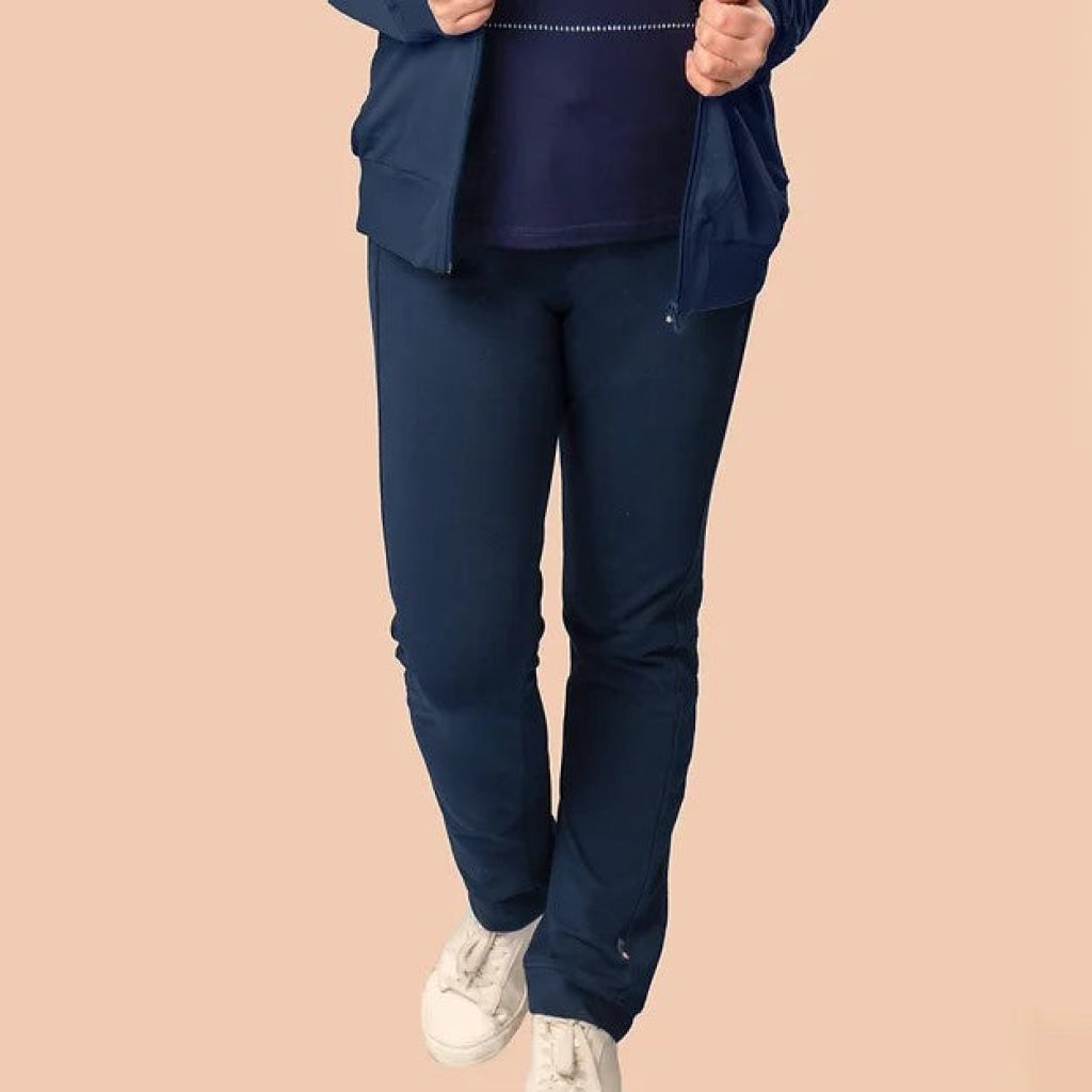 Silvermedal Joggingbroek Dames Rechte Pijpen Hoge Taille 101070 001 Navy S