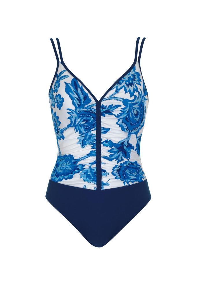 Sunflair Badpak Met Mousse Cups 22084 2601 Blau/Weiss 36 / F